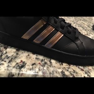 Adidas black and gold